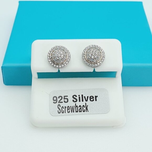 "925 Sterling Silver CZ Beautiful Earrings for Women, 1USPAR4202 - Picture 8 of 11